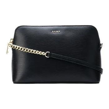 DKNY Cow Leather Shoulder Bag Women's Black