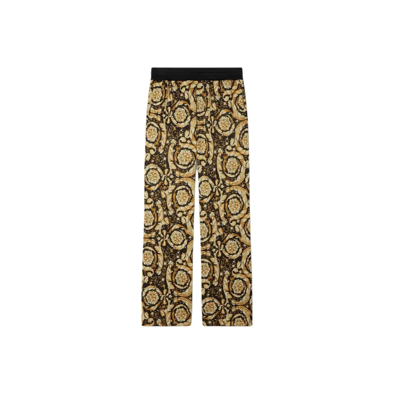 VERSACE Casual Pants Men's Black Gold-0