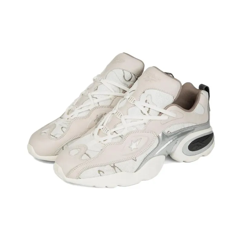 BAPE BLACK x Reebok Electrolyte 97 Shock Absorbers With Slip Resistant Features Low Top Casual Shoes Men's Ecru-2