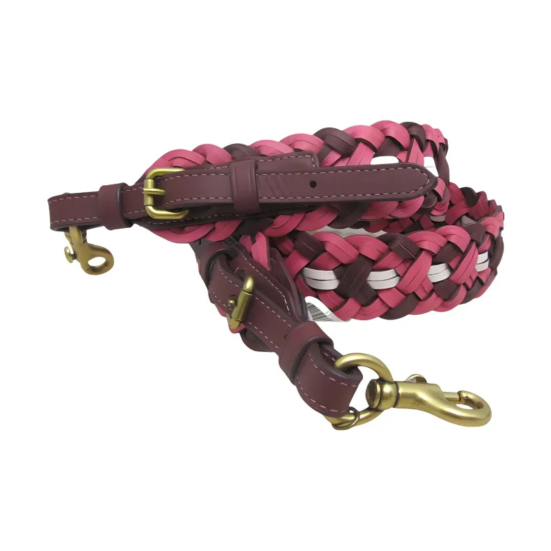 COACH Calfskin Bag Strap Women's Red & Pink-4