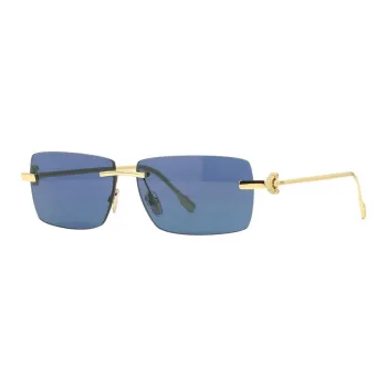 FRED Acetate Rectangular Sunglasses Unisex Dark Blue