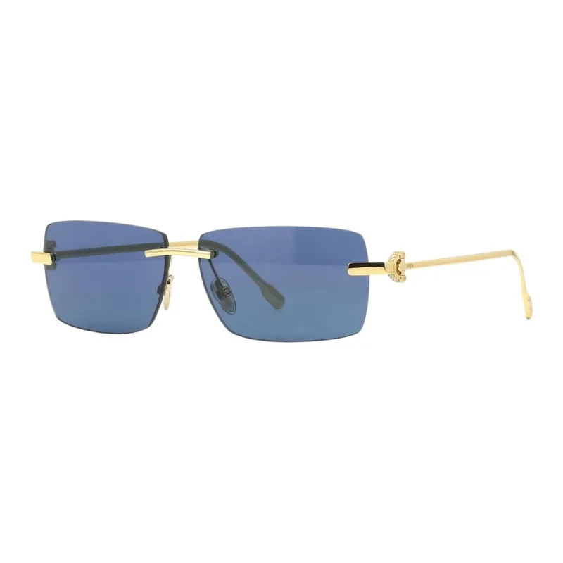 FRED Acetate Rectangular Sunglasses Unisex Dark Blue-0