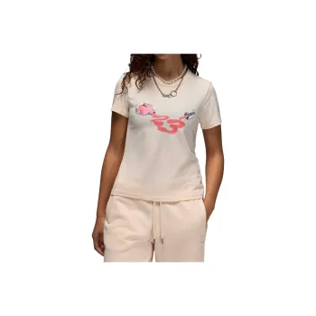 Jordan T Shirts Women's Beige