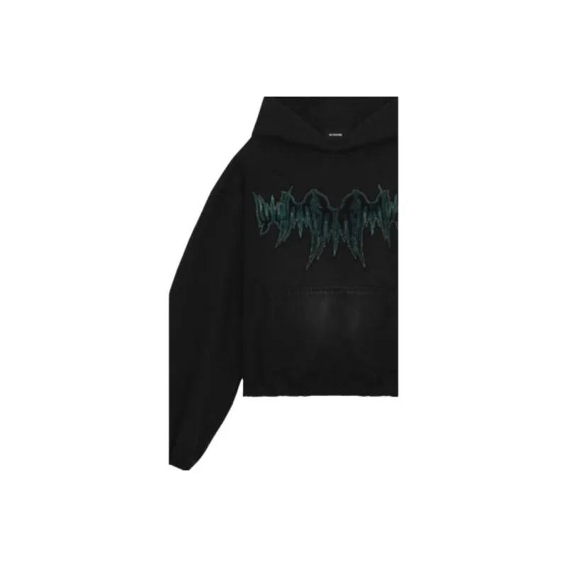 WE11DONE SS23 Sweatshirt Unisex Black-2