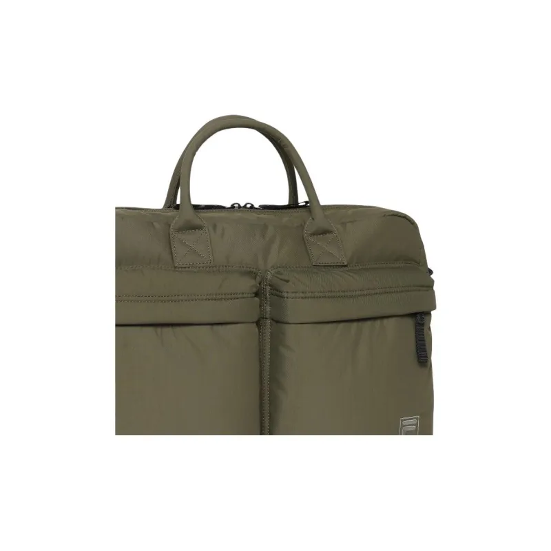 FILA Cotton With Nylon Shoulder Bag, Crossbody Bag, Handbag Unisex Army Green-7