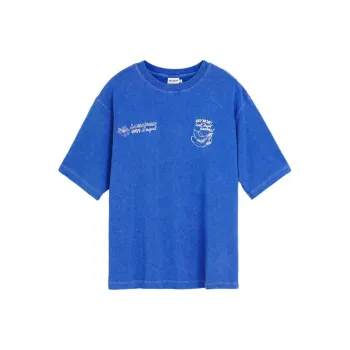 Desigual T Shirts Men Royal Blue