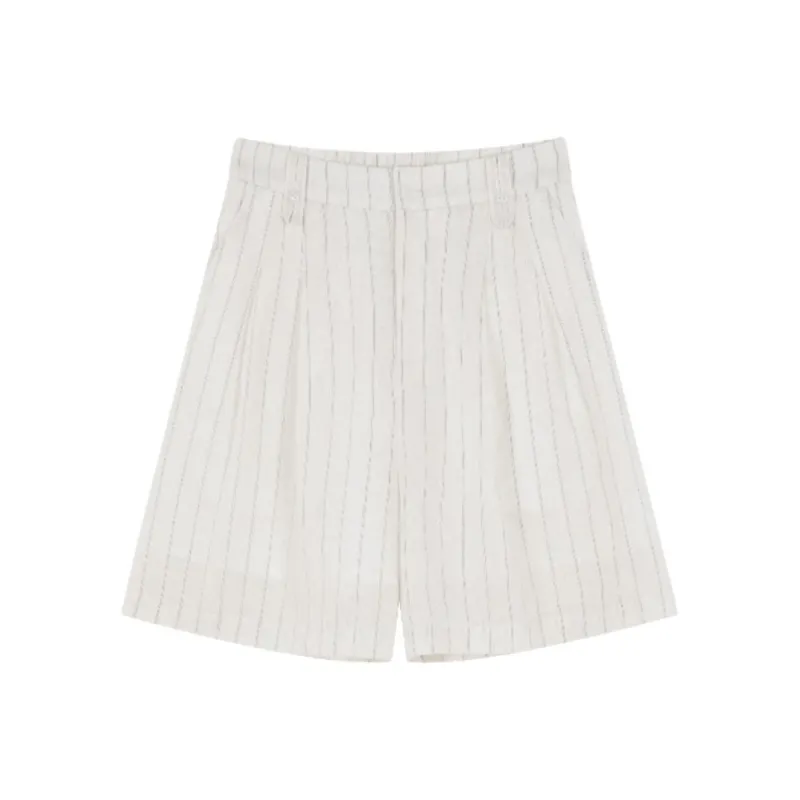 IHIMI Casual Shorts Women's Ecru-2