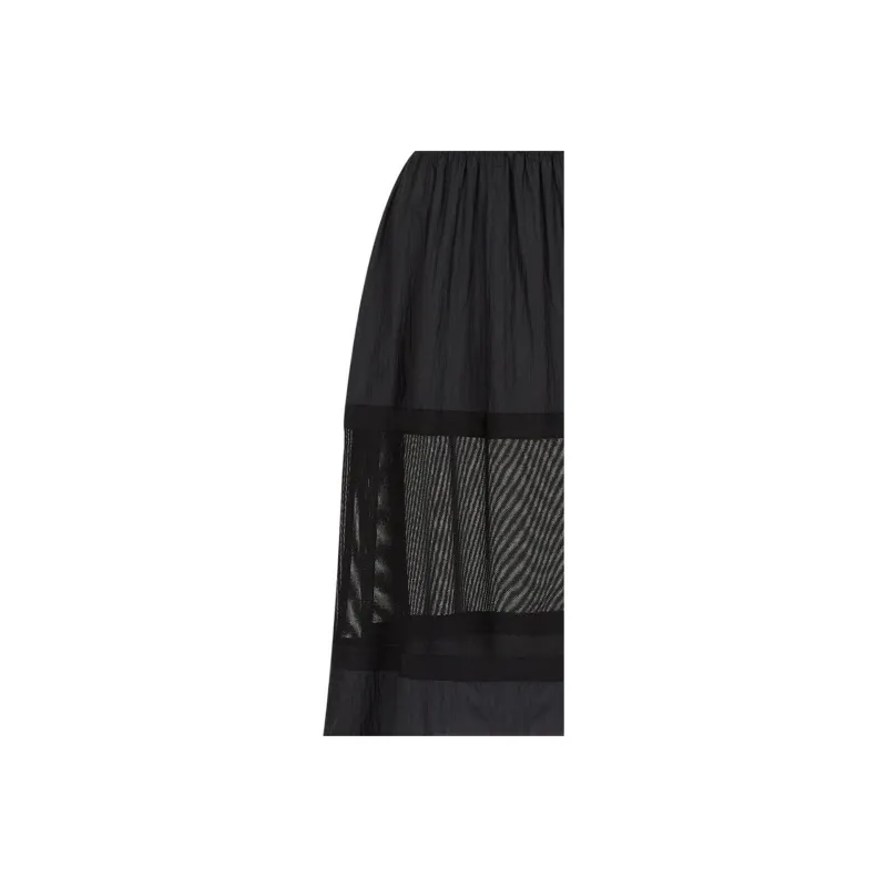 ARMANI EXCHANGEAE SS22 Casual Long Skirt Women's Black-4