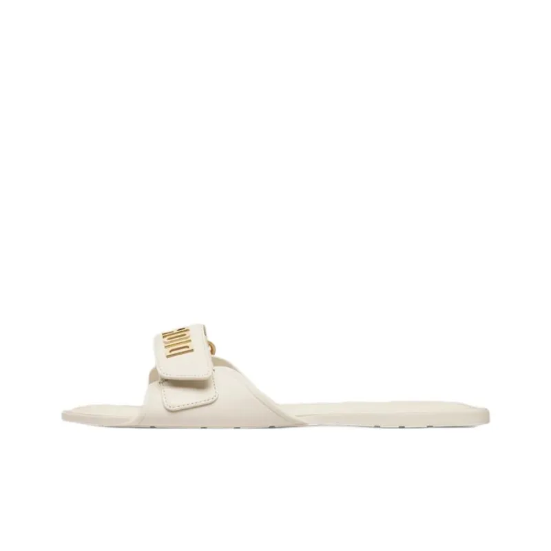 DIOR Abrasion Resistant Slide Slippers Women's White-0