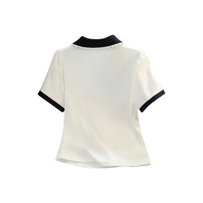Cypress House T Shirt Women's White & Light Blue-5