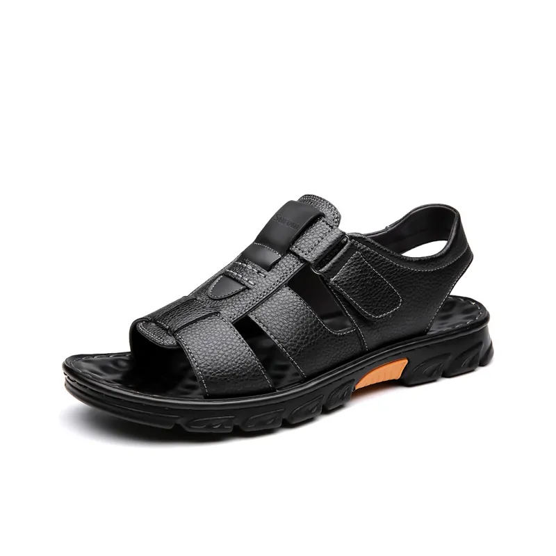 Sonno Beach Sandals Men Brown, Black-7