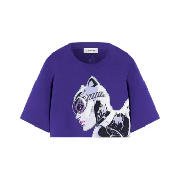 Lanvin Crop Tops Women's Purple