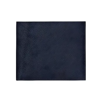HERMES MC² Euclide Epsom Calfskin Wallet Regular Unisex 76 Bleu Indigo Indigo