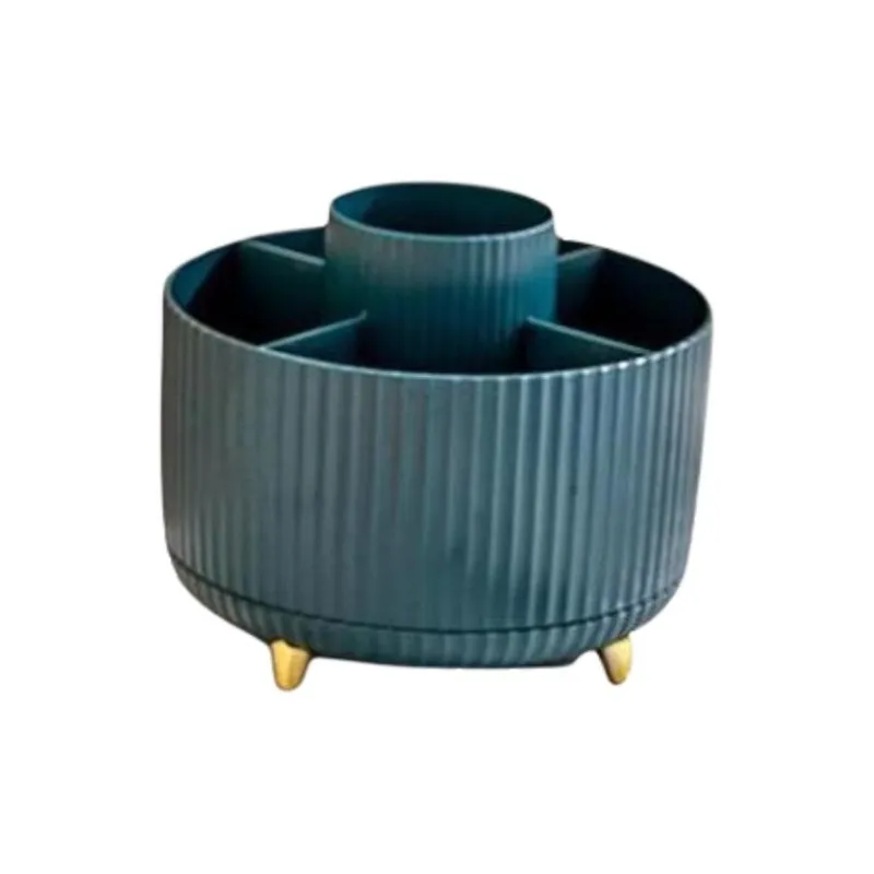 ZHIYIN Skincare Storage Box Rotating, Makeup Brush Holder & Bucket, Desktop Lipstick & Eyeshadow Cases Make up Tools-6