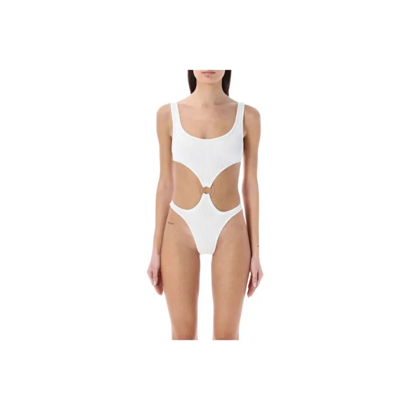REINA OLGA One piece Swimsuit Women's White-0