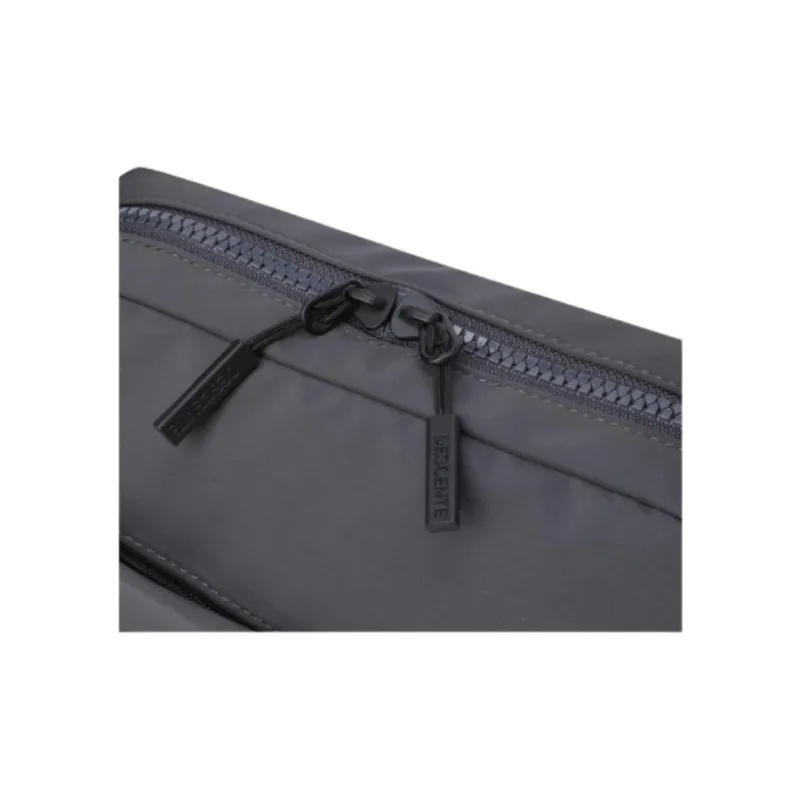 DESCENTE Polyester Shoulder Bag, Crossbody Bag Medium Size Unisex Charcoal Gray-7