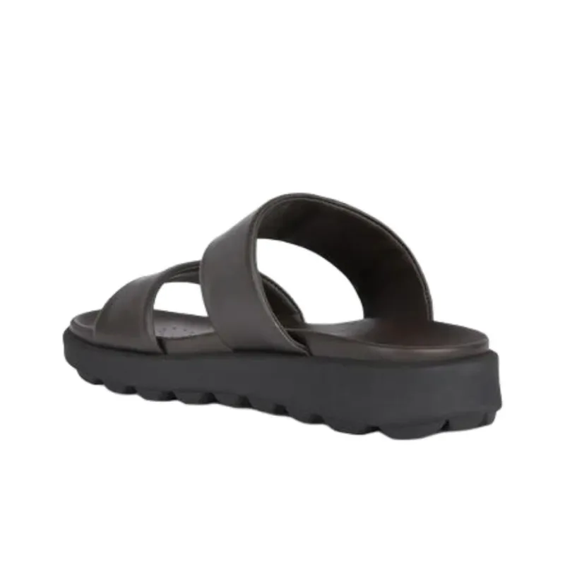 GEOX Spherica Ec6 Abrasion Resistant Slide Slippers Men's Black-3