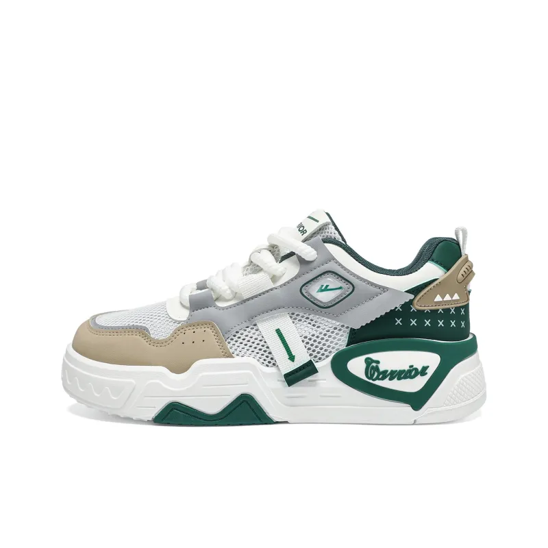 Warrior Abrasion Resistant, Lightweight, And Breathable Low Top Skateboard Shoes Men's-0