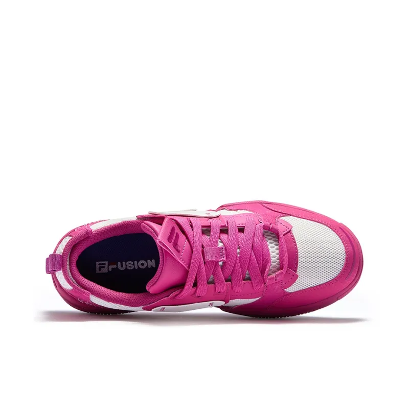 FILA FUSION GEOMETRY Geometric Shoes Low Top Skateboard Shoes Women's Lilac Rose Red-2