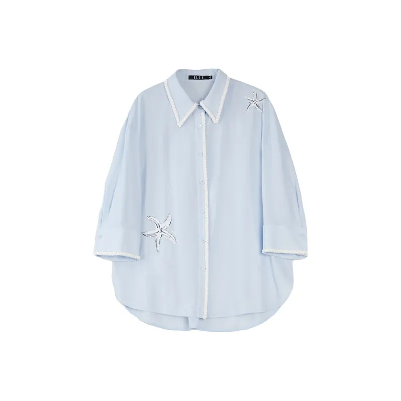 ELLE Shirts Women's Blue-0