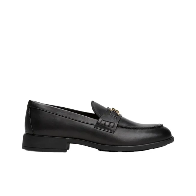Tommy Hilfiger TH Monogram Loafers Women's Black-2