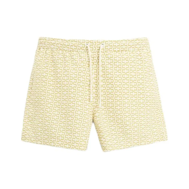 ZARA Swimming Shorts Men Yellow Green-0