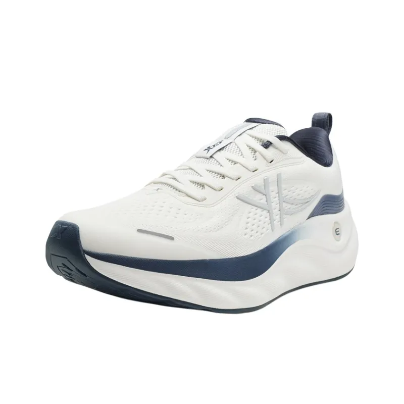 XTEP Cloud Wing 3 Breathable And Wear resistant Low Top Casual Training Running Shoes Men's White Blue-1