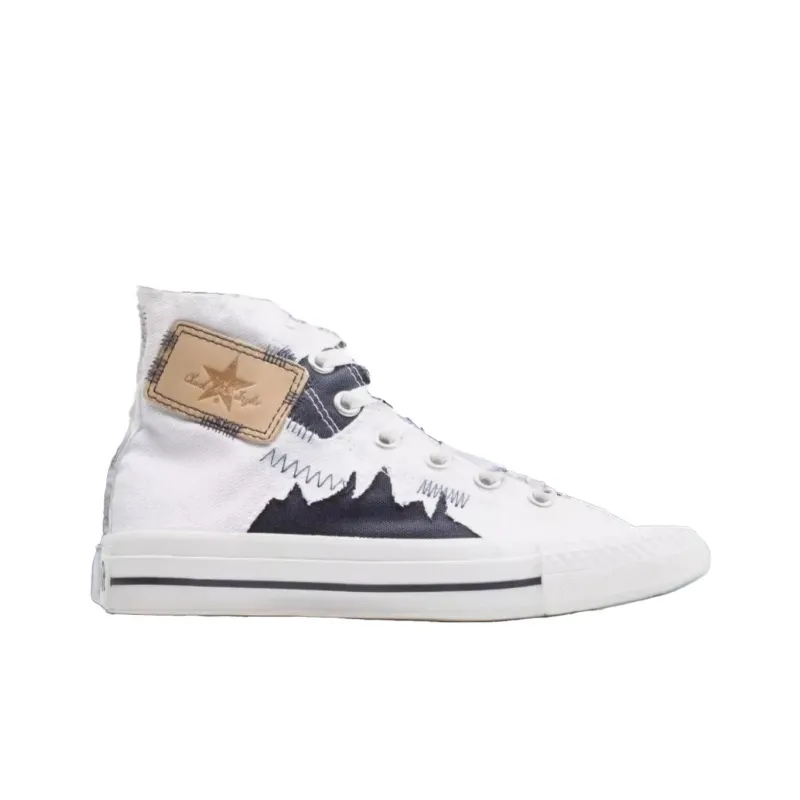 Converse Chuck Taylor All Star Abrasion Resistant High Top Canvas Shoes Women's White Black-1