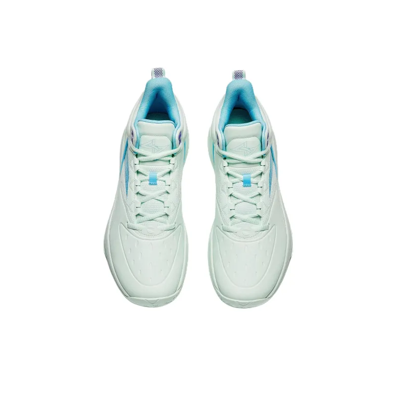 Anta Charging BM Slip Resistant And Abrasion Resistant Grip Low Top Basketball Shoes Men's Green Blue-4