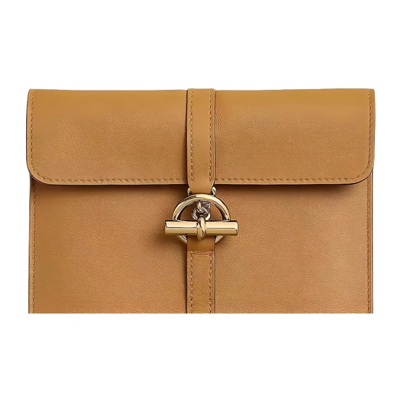HERMES Swift Calfskin Portable Crossbody Bag, Shoulder Bag Women's 2S Sesame-2