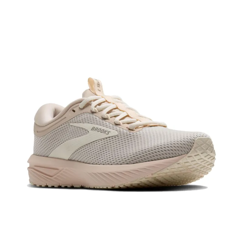 Brooks Revel 7 Shock Absorbers Low Top Running Shoes Women's Apricot Gray-2