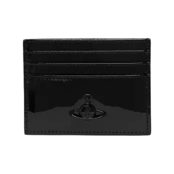 Vivienne Westwood Leather Card Holder Women's Black