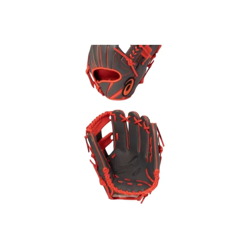 Asics Baseball Gloves Pitching Glove Leather Unisex Red-4