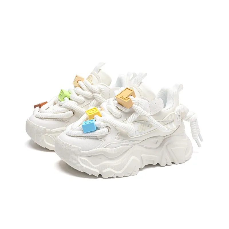 ZHR Multicolor Dot Manufacturing Wear resistant And Lightweight Low Top Chunky Sneakers Unisex-0