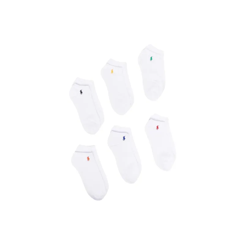 Polo Ralph Lauren SS22 Ankle Socks Men's 6 Pack White-0