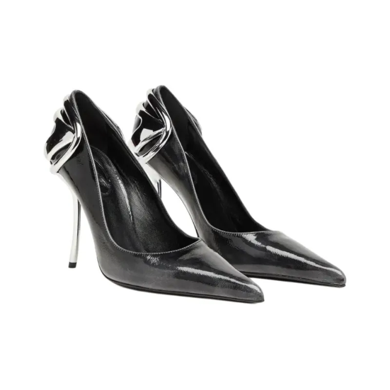 DIESEL D Ten&Half Slim Heel High Heels 10.5cm Women's Black-2