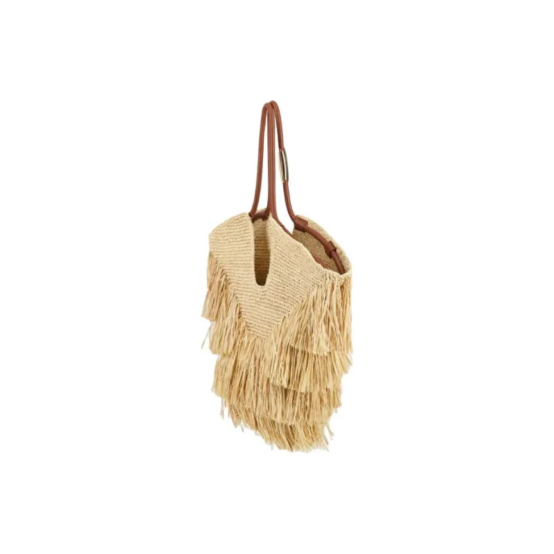Zimmermann Raffia Handbag, Shoulder Bag Women's Natural-3