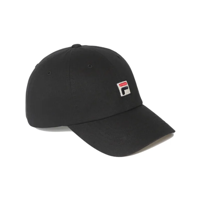 FILA 100% Cotton Baseball Caps Unisex Black-1