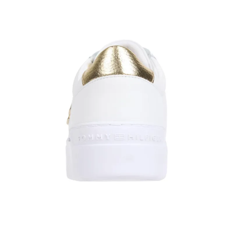 Tommy Hilfiger Trainers Low Top Skateboard Shoes Women's White-3