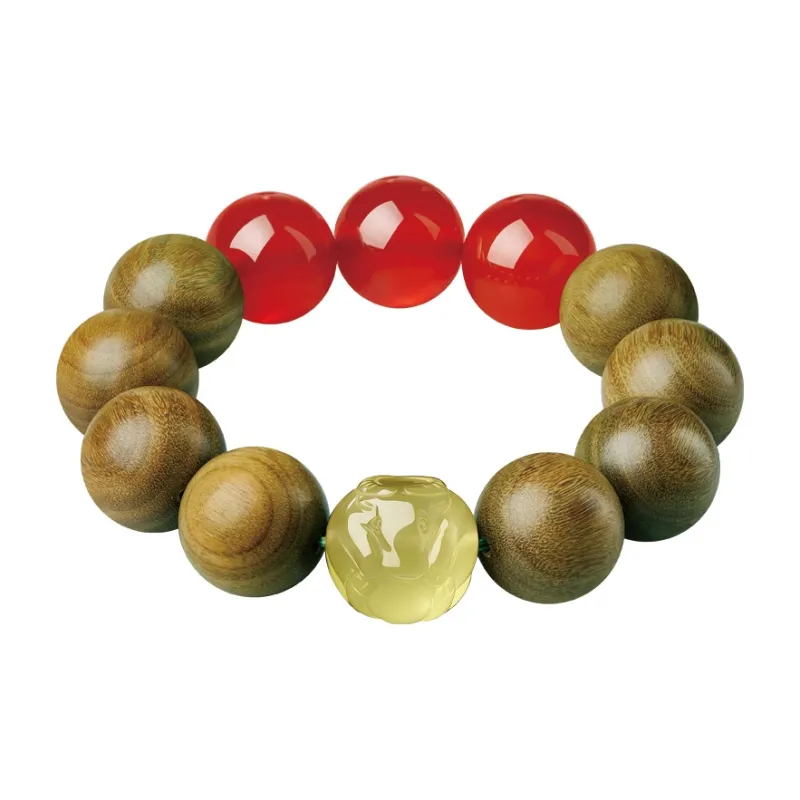 Moonstone Edge Green Sandalwood Bracelets Men's-0