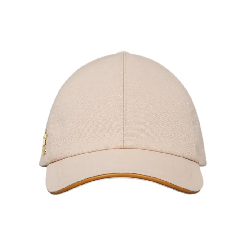 DIOR 100% Cotton, Metal, Leather, Lambskin Baseball Caps Unisex Beige-0