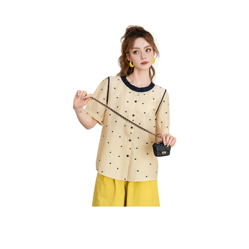 FAWENXIANGZI Shirts Women's-6