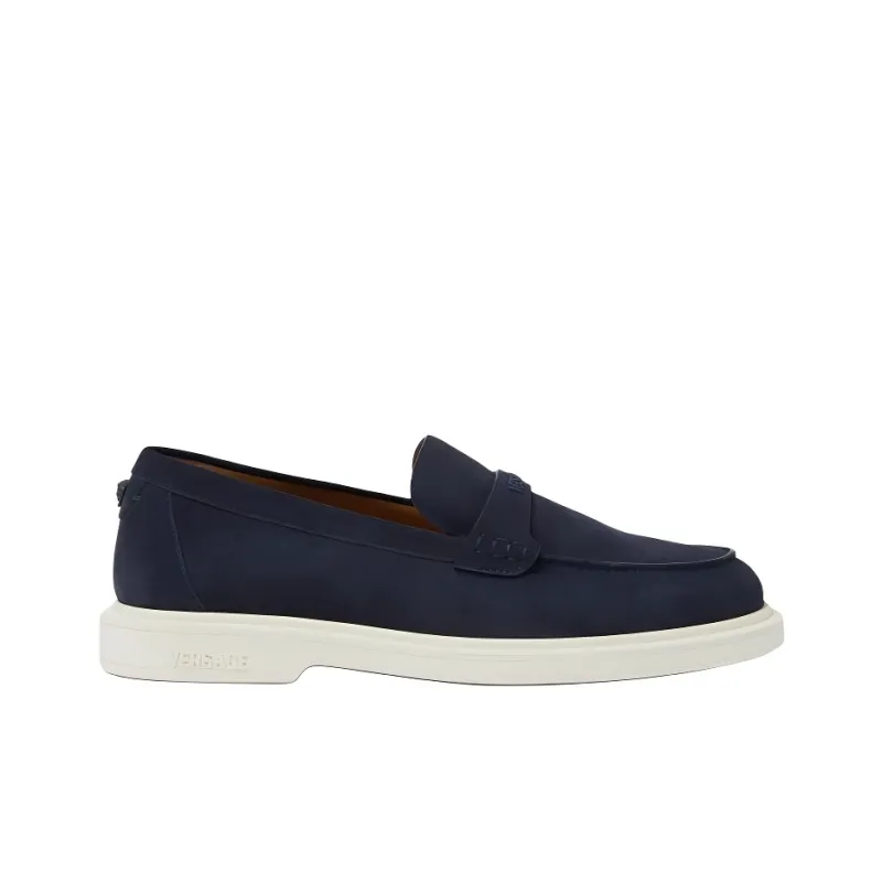 VERSACE Giuliano Loafers Men's Marine Blue-1