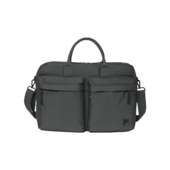 FILA Cotton Shoulder Bag, Crossbody Bag, Handbag Unisex Charcoal Gray