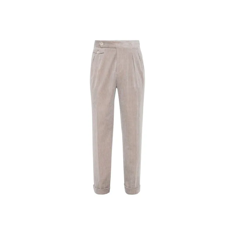 Brunello Cucinelli SS25 Suit Trouser Men's Beige-0