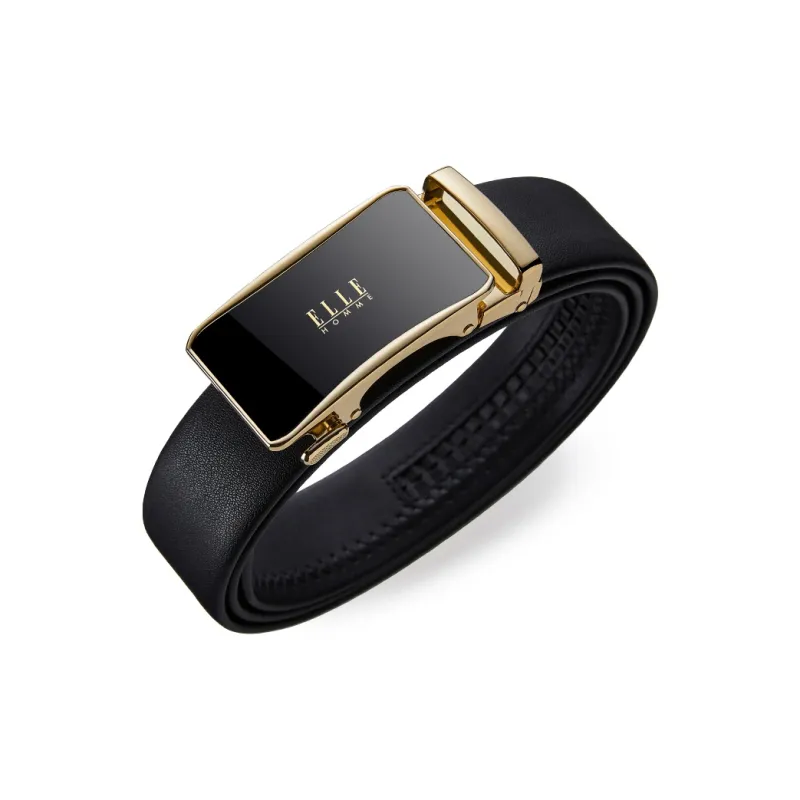 ELLE HOMME Cow Leather Belts Men's Width 3.5cm-6