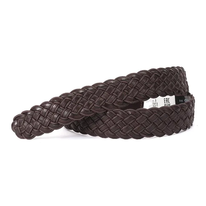 HUGO BOSS Cow Leather Belts Men's Dark Brown 3.5cm-1