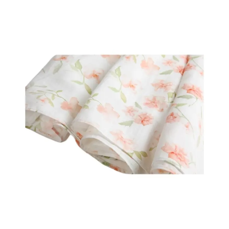 SOLIGHTER Casual Long Skirt Women's Watercolor Flower-5