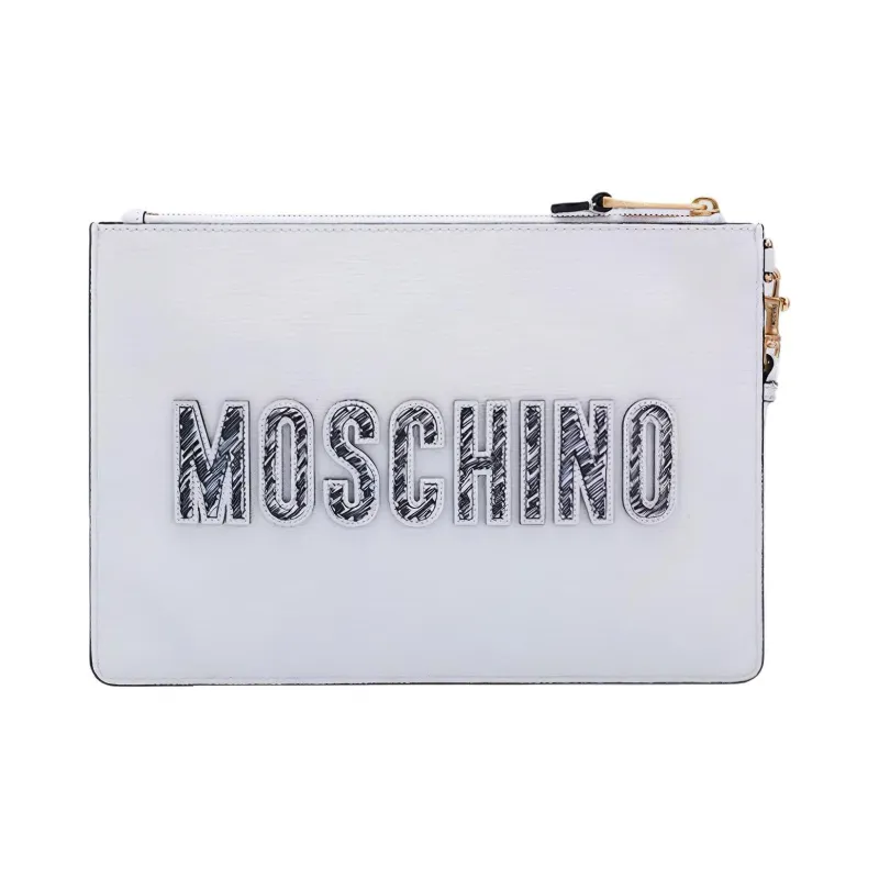 MOSCHINO Clutches Crossbody Bags Women's White-2