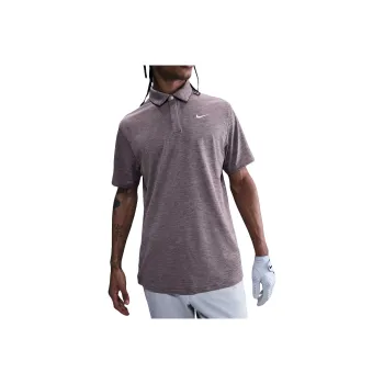 Nike Dri Fit Polo Shirts Men Gray Purple